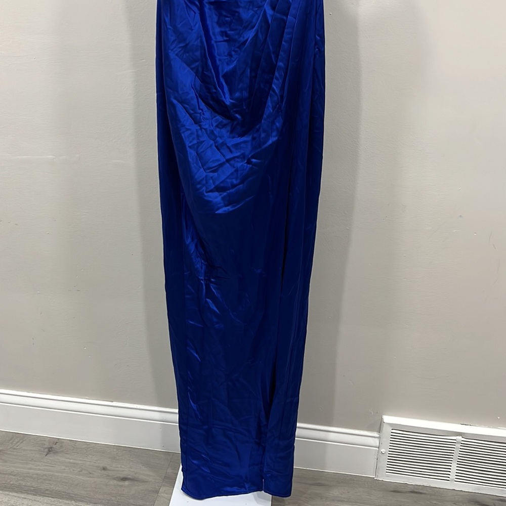 Sau lee Preston Dress in Egyptian Blue maxi one shoulder - Picture 4 of 11